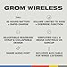 Skullcandy Grom Over-Ear Wireless Headphones for Kids, 45 Hr Battery, Volume-Limiting, Works with iPhone Android and Bluetooth Devices - Black