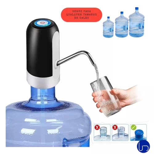 Bomba Elétrica Utilika® Filtro Bebedouro P/Galão de Água 20/10lts