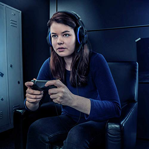 Trust-Gaming-Cascos-PS4-PS5-GXT-404B-Rana-Auriculares-Gamer-con-Microfono-Plegable-y-Corto-y-Diadema-Ajustable-Cable-de-2-m-para-Playstation-4-5-Azul