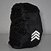 Backpack Rain Cover, Waterproof Lightweight Oxford Cloth Backpack Cover Black Reflective Rucksack Rain Cover for Hiking Camping Traveling(60L)