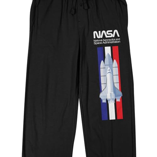 Bioworld NASA Space Shuttle Men's Black Sleep Pajama Pants2