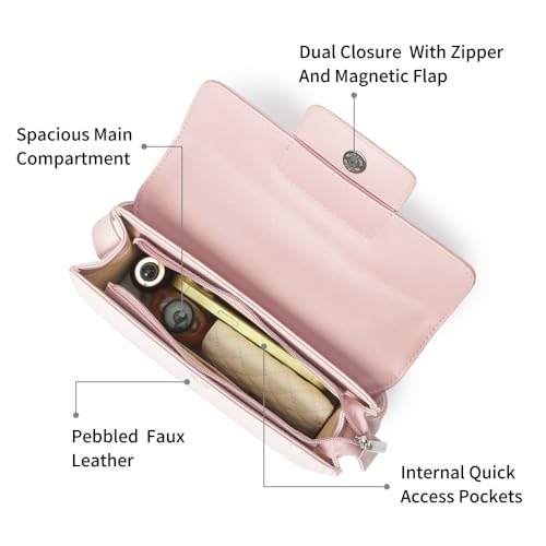 Image of Fastrack Solid Shoulder Bag For Women | Faux-Leather Bag with Silver Hardware | Stylish Shoulder Bag For Daily & Casual Use