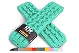 IYC4x4 Sandbleche Anfahrhilfe Bergungshilfe Traktionshilfe Reifenleiter Kunststoff (Fresh Mint, 2x Sandbleche)
