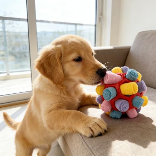 YANJINGHE Balle à Renifler pour Chiens, Jouet à Renifler, Jeu de Chiot Résistant aux Morsures, Jouet Intelligent, Balle de Nourriture, Entraînement des Odeurs, pour Chiens de Petite et Moyenne Taille – vue 8