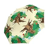 Hochwertige Verarbeitung: strapazierfähig und rostfrei – der Rahmen aus winddichtem Regenschirm besteht aus 8 Aluminium-Legierungsrippen, die nicht rosten und oxidieren werden. Bietet bessere Stabilität und mehr Abdeckung, um hohen Wind und Regen standzuhalten. verhindert zudem Sonnenbrand und UV-Strahlung.