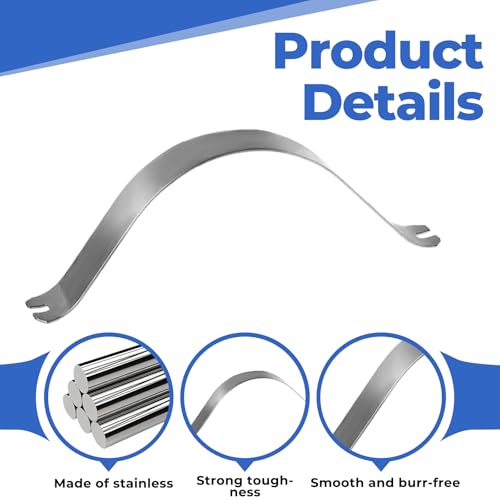 Image of Metal Spring Clips, 50 Pcs Stainless Steel Picture Frame Backing Clips Picture Framing Supplies Picture Frame Hardware Backing Clips Framing Tools for DIY Picture, 85x9mm