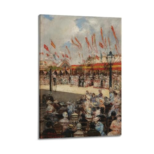 José Pinelo Y Linare - Póster titulado La Feria de Cádiz (1882), lienzo impreso, arte de pared, decoración del hogar, habitación, mural, 60 x 90 cm