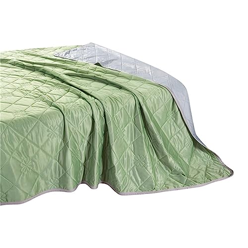JAXICH Cooling Blanket for Night Sweats Cooling Blankets Hot Sleepers Night Sweats Hot Flashes Cool Thin Soft Lightweight Breathable Machine Washable Home Gifts Sale Clearance Mint Green 100x150cm
