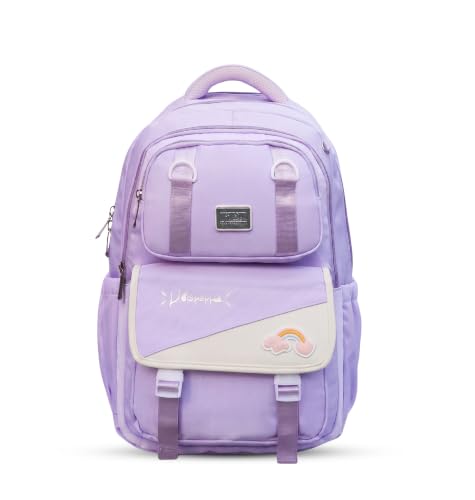 Image of ADSON kawaii Girls Travel School Bag|Backpack Of Large Capacity Aesthetic Stylish Girls Korean Laptop Bag Rucksack for School |College Bags Cute Bookbag for Teens Water Resistance 18 Inches