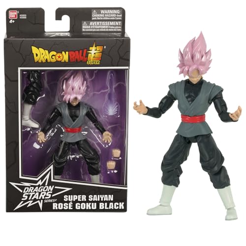 BANDAI - Dragon Ball Super - Figurine Super Saiyan Rosé Goku Black Dragon Star 17 cm - Figurine articulée Goku Black et Accessoires - Licence Officielle Dragon Ball - Jouet Enfant 4 Ans et + - 35866