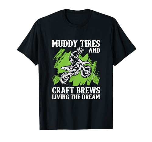 Craft Brews IPA Beer Motocross Dirt Bike - Bicicleta Todoterreno Camiseta