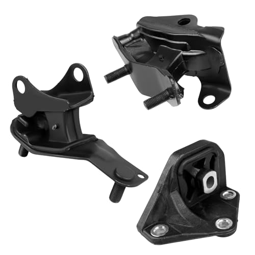 JDMON 3Pcs Engine Motor & Transmission Mount Kit Replacement for Honda Accord 2.4L 2003 2004 2005 2006 2007 Auto Trans Compatible with A4509 / EM9152 / 9152 / A4510 / EM9151 / 9151 / A4542 / 9225