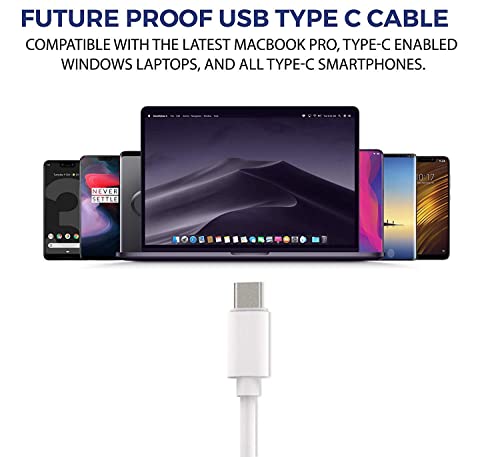 Image of 5W to 20W Type-C USB Cable for Oppo Reno6 5G, Oppo Reno 6 5G USB Cable Original Like | Charger Cable | Rapid Quick Dash Fast Charging Cable | Data Sync Cable | Type C to USB-A Cable (4 Amp, 1 Meter /3.2 Feet, 1S|2 , White)