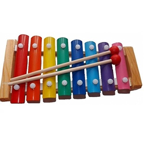 Preisvergleich Produktbild Glockenspiel Glocken Spiel 8 Töne inkl. Sticks Holz*NEU*OVP*
