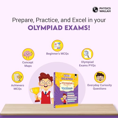 Image of PW Olympiad Plus Workbook For Class 5 Science Prepguide, Concept Map, PYQs and Worksheets For After School Practice | NSO, ISO, iOS, Hindustan Olympiad, NSTSE and Others