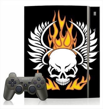 Flaming Skull Skin for Sony Playstation 3 Console