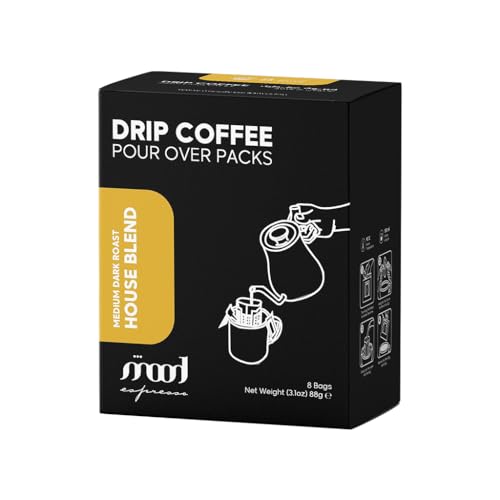 Mood Espresso - Medium Roast Drip Coffee, House Blend, 8 x 11g Sachets - Made in UAE