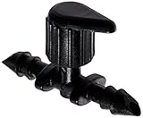 2 Pack (10 Total Fittings) Orbit 1/4 Inch Barbed Drip Irrigation Tubing Shut-off Valve - 5 Pack