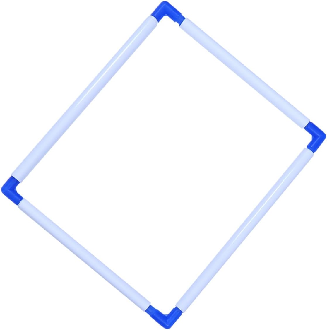 UTHCLO Portable Square Embroidery Frame Lightweight Clip Tool for Cross-Stitch Quilting Needlepoint PVC Plastic Hoop for Easy Assembly and Craft Use Random Color