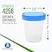 Dynarex 4256 Specimen Containers, Non-Sterile, Bulk Packaged 4oz Specimen Cup with Leak Resistant Screw-On Lid, Pack of 500