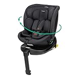 Bebeconfort RevolveFix Plus 360 i-Size, Girevole 360 Gradi, Seggiolino Auto 0-36 Kg, 0-12 Anni, ISOFIX, Seggiolino Reclinabile 8 Posizioni, 12 Posizioni Poggiatesta, Tessuti Traspiranti, Nero Completo