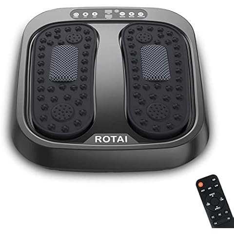 ROTAI Foot Massager Machine with Remote, Multi Relaxations and Pain Relief - Shiatsu Vibration Feet Massager Increases Circulations, Relieve Stiffness Tired Muscles and Plantar Fasciitis (Black) Cover