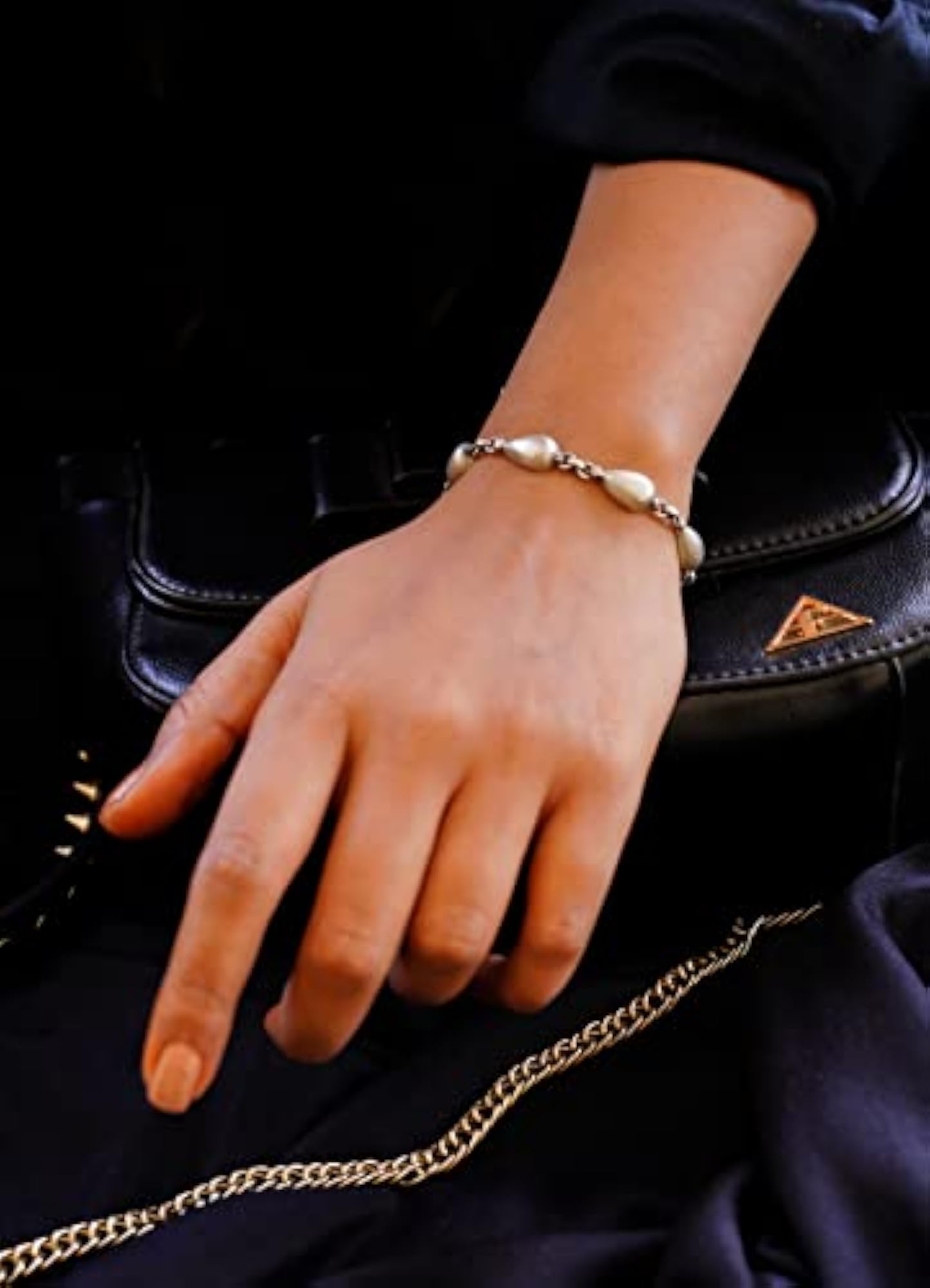 Women's 925 Sterling Silver Chain Bangle Bracelet, Adya Boond