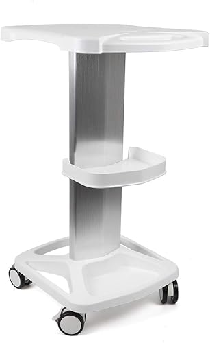 Carrito de carrito de salón de belleza, carrito móvil con bandeja y ruedas para equipos de belleza profesionales, soluciones de almacenamiento de