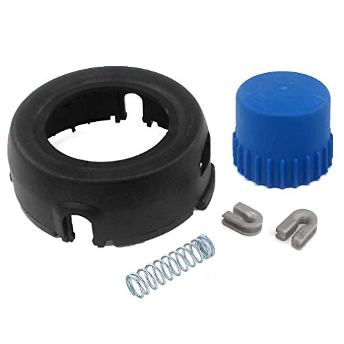 AISEN Kit de reparación de cabezal cortacésped T35 con tapa, tornillo, manguito, muelle de compresión para HUSQVARNA 123L 128L 128R 128RJ 223L 323L 323LD 323R 324LX 325XL 326L Cabezal de hilo