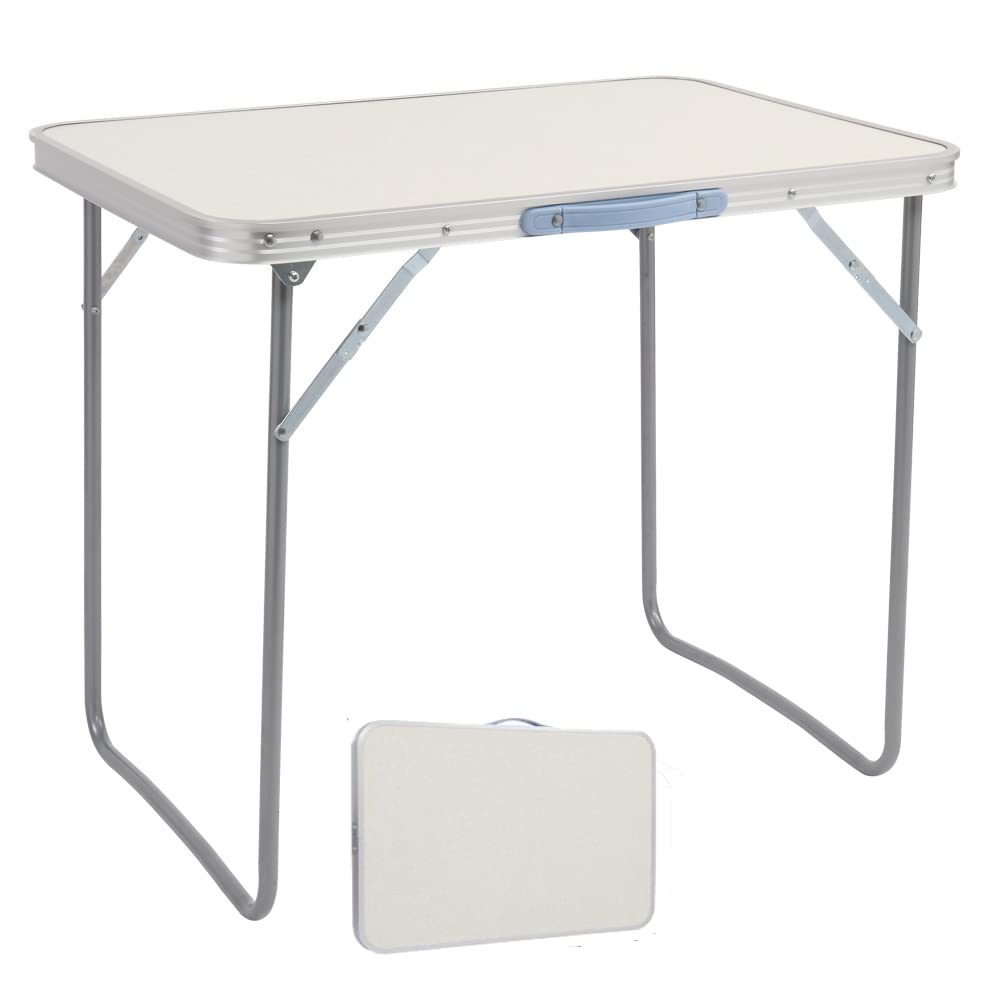 Table de camping pliante LEADZM 70x50x60cm en aluminium portable