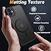 PinLiSheng Magnetic for iPhone 12 Mini Case [Mil-Grade Drop Protection] [Compatible with Magsafe] Shockproof Slim Translucent Matte Protective Phone Case, Black