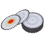 Restokki 480Pcs Pearl Head Metal Quilting Needles Sewing Dressmaking Embroidery for Crafts Wedding Parties (Black)