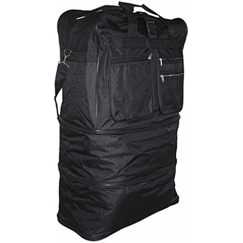 XXL WHEELED CARGO DUFFLE FLODING HOLDER TRAVEL EXPANDABLE HOLDALL TRAVEL BAG NEW Cover