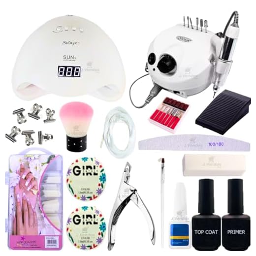 Kit Unhas Gel Acrigel Alongamentos Cabine Lixadeira Completo