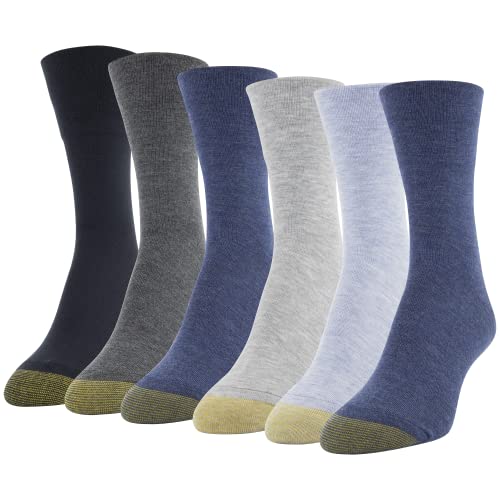 GOLDTOE womens Ultra Soft Mid Crew Socks, 6-pairs