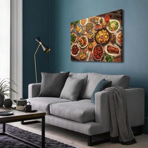 Affiche de cuisine XBTYKPB pour raviver un mur vide avec cadre inclus - 2