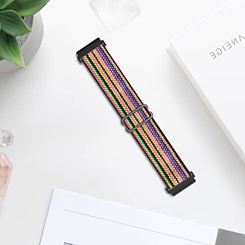 ESeekGo Pulseiras elásticas compatíveis com Fitbit Versa 2/pulseiras Fitbit Versa para mulheres e ho