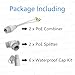 POE Combiner Splitter Adapter Kit,Outdoor Waterproof Power Over Ethernet Cable 3-Way RJ45 Network Camera Converter Kit for POE Switches Synthesized Splits,IP Camera,Internet Phone(2-Sets)