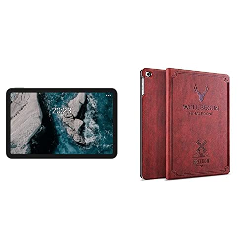 Image of Nokia T20 Tab with 10.36 Inch 2K Screen, Low Blue Light, Wi-Fi, 8200mAh Battery, Android 11 with 2 Years of OS Upgrades & 4GB RAM, 64GB Storage | Deep Ocean Blue + Cover