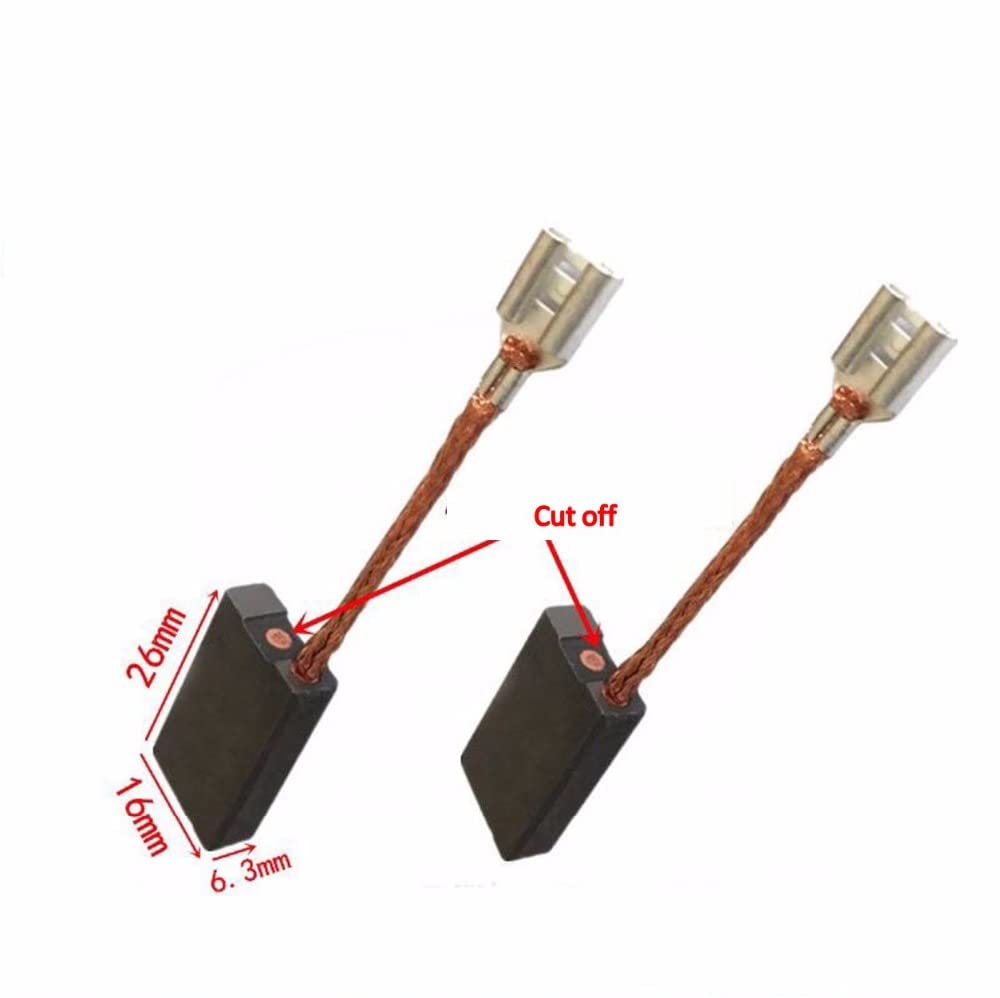 TASP 5 Paia Di Spazzole Di Carbone 6.3x16x22mm Per Motori Smerigliatrice Angolare Elettrica Bosch 1356G 1357G 1361G 1363 1364 1365 1752 - Foto 5