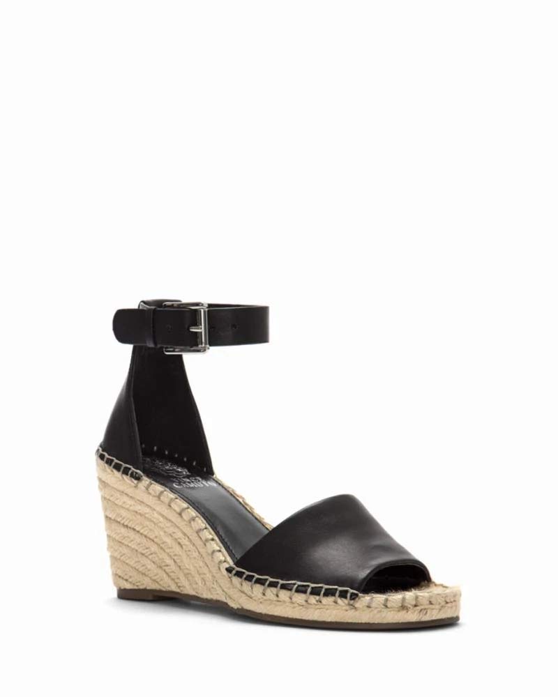 Vince Camuto Leera Women's Espadrille Wedge Sandals - Comfortable Leather Summer Shoes