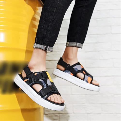 Men Sandals Breathable Lightweight Casual Shoes Non-Slip Water Shoes Beach Slippers Mens Sneakers(Blue,41 Code)2
