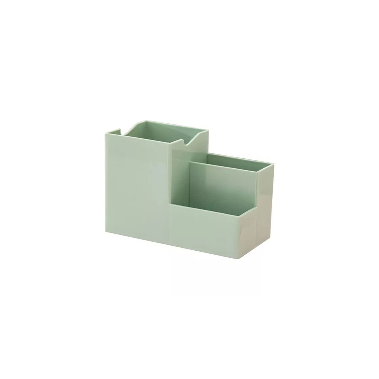JINGYAN Pencil Holders Desktop Pen Holder Organizer Multi-functional Stationery Container Storage Cosmetics Makeup Tools Rack School office Utensil(Green)