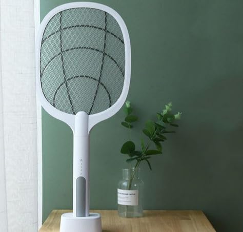 Gecko Dual-Use Electric Mosquito Racket Standing Fly Insect Swatter