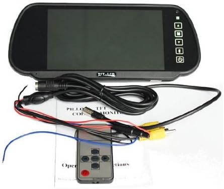 BW® New 7 inch LCD Mirror Monitor Car Reverse Rear View Parking System with IR Night Reversing Camera