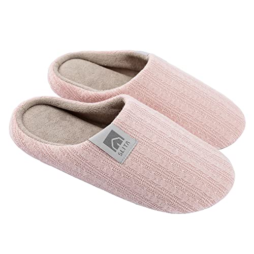 【SLITA】スリッパ 室内 ルームシューズ 室内履き 静音 超軽量 レディース メンズ 防水 滑り止め 洗える 柔らかい あったか ピンクS
