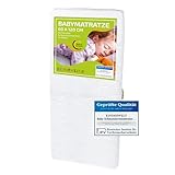KiNDERWELT Babymatratze 60x120 cm, Schaumkernmatratze...