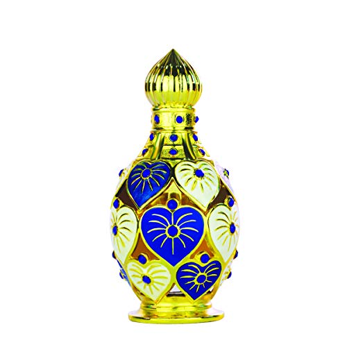 Jawahir Pure Concentrated Perfume Oil 12 ml / .40 oz Attar (Ittar) For Women Alcohol Free Oriental Floral Fragrance By Hamidi (Jawahir)
