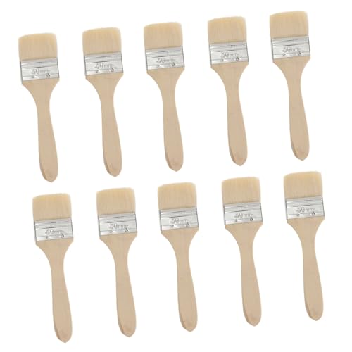 jojofuny 10 Uds De Pintura A Granel Pincel De Seda Mezclado Parrillas Pintura De Madera