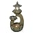 Alpine Corporation WIN1418 41" Outdoor Cascading Rainforest Rock Waterfall Fountain with LED Lights – Natural Stone-Look Water Feature for Gardens, Patios, and Yards, Brown